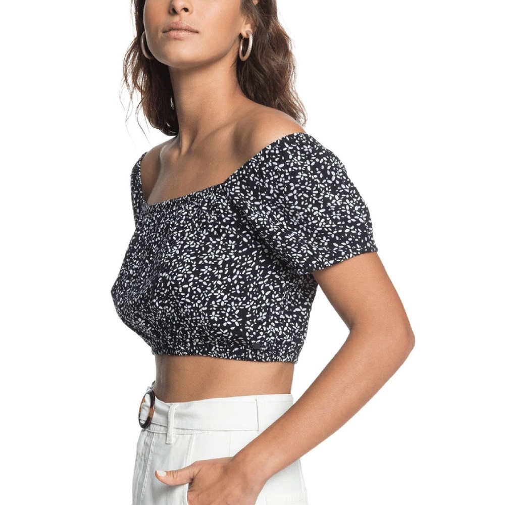 Roxy off the shoulder crop top
